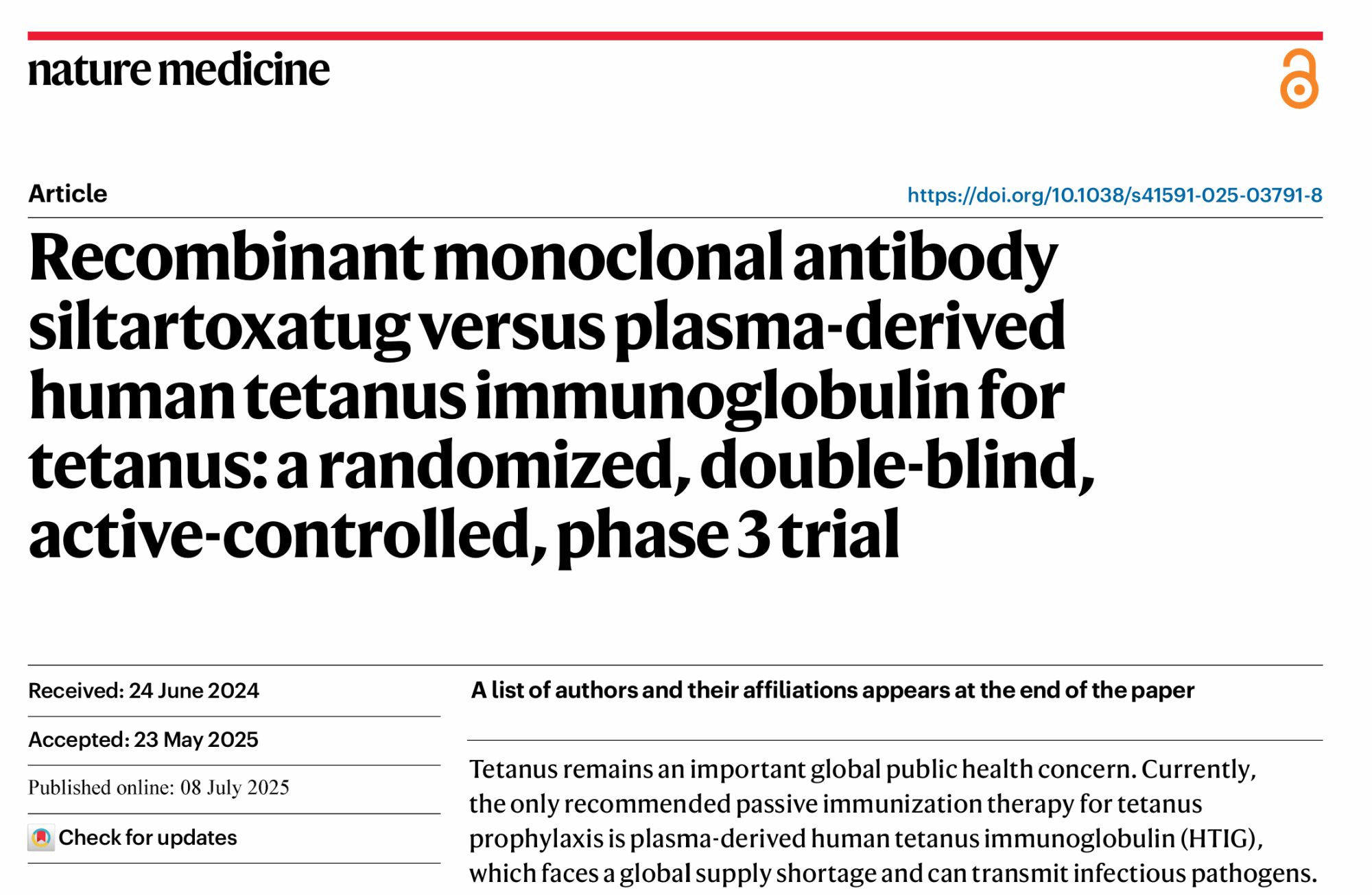广医一院梁子敬教授团队在Nature Medicine上发表